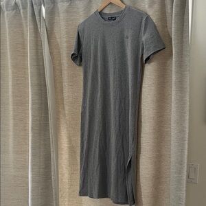 Chic Gray Midi Dress